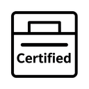 Минималистичная одноцветная иконка сертифицированной стали на белом фоне для раздела металлоконструкций МЗМЗ Фальцы